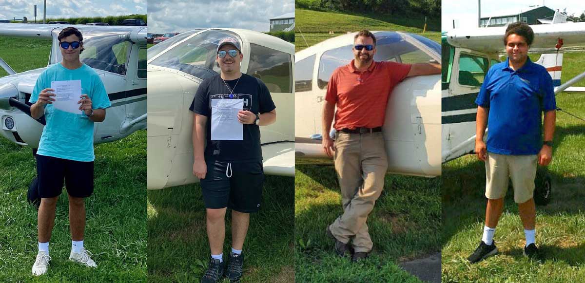 student pilots who earned their license to fly
